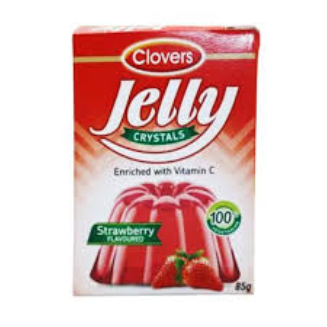 CLOVERS JELLY CRYSTALS STRAWB 85G